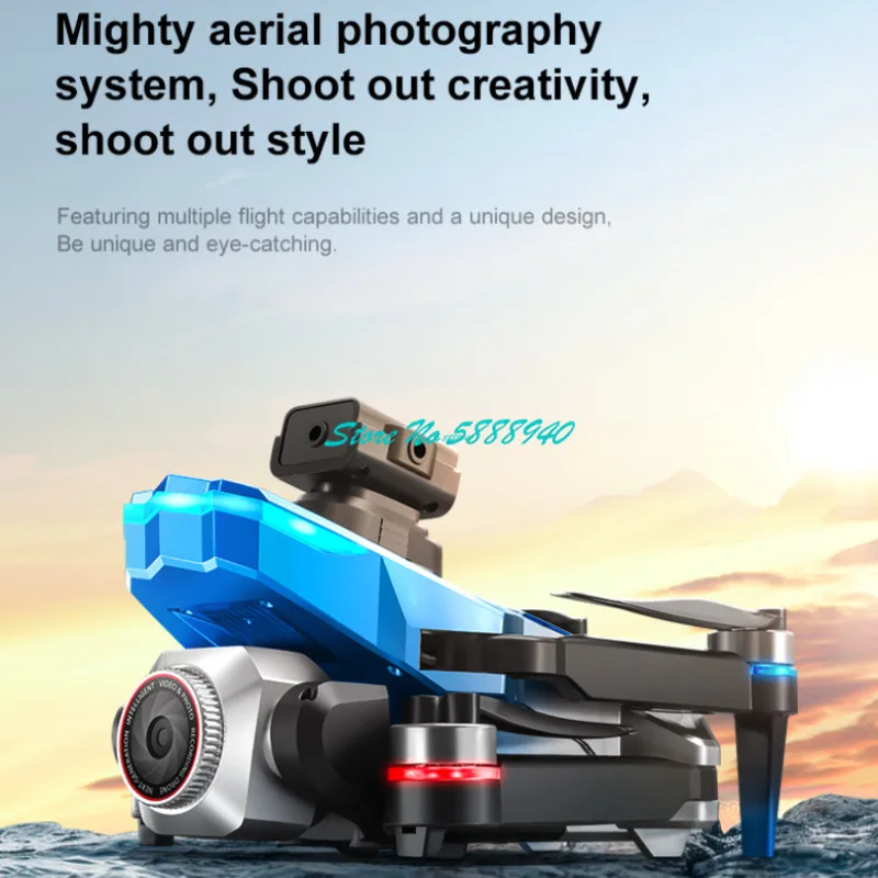 Fpv Brushless Rc Drone 4K - Drone FPV com tela, controle remoto,