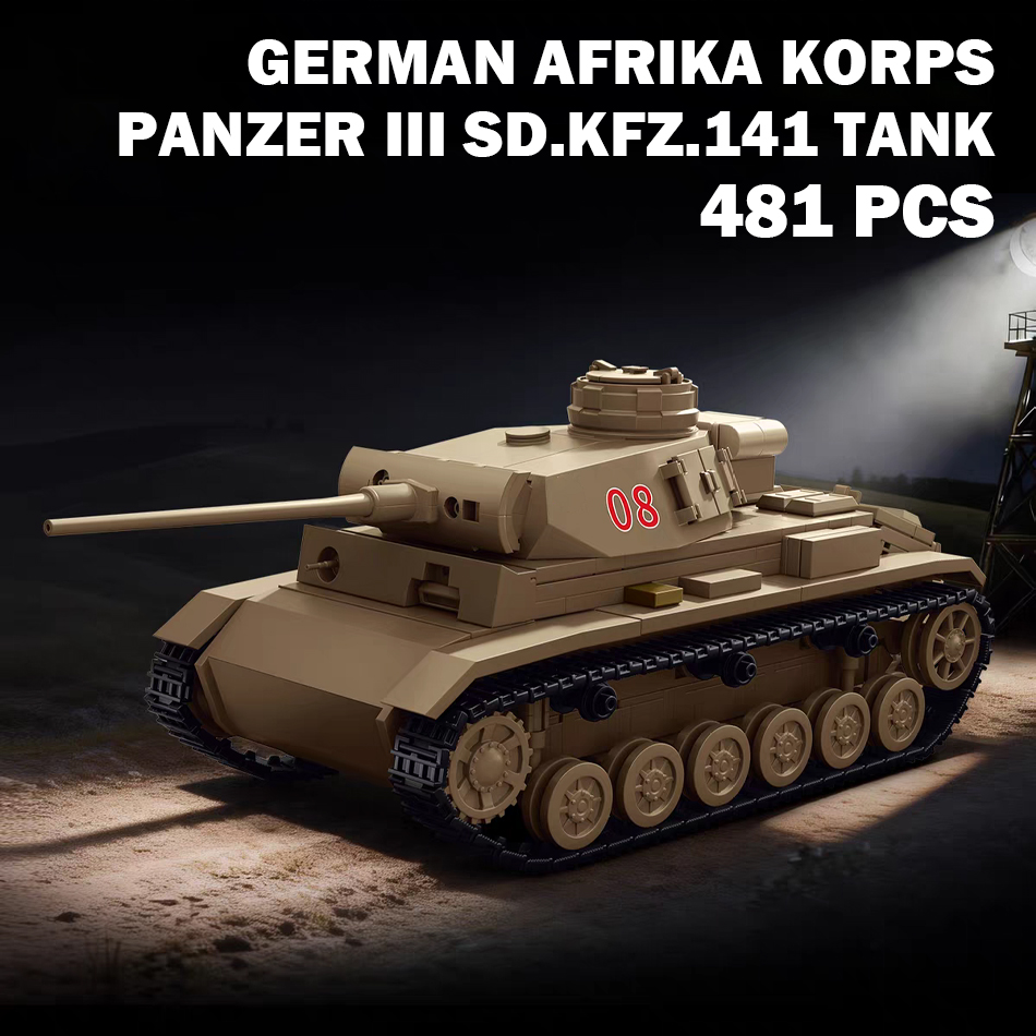 Lego Compatible Military Tank - Blocos de Montagem do Tanque Panzer
