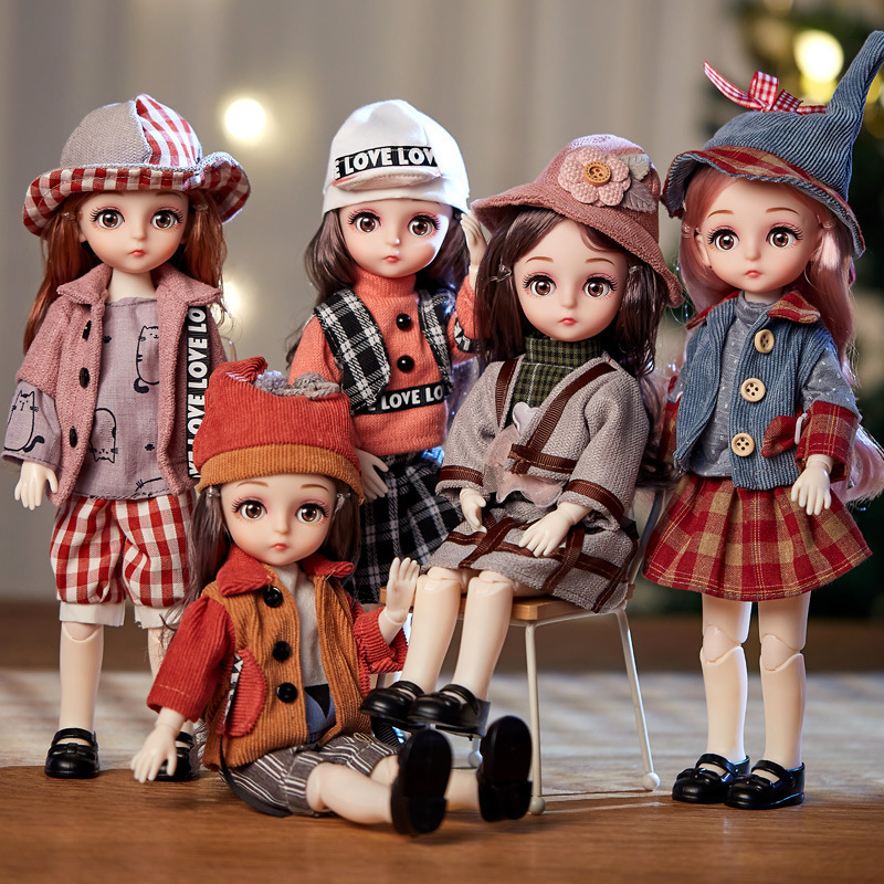 Bjd Doll 1 6 Full Set With Clothes - Boneca bjd 1/6, conjunto completo de