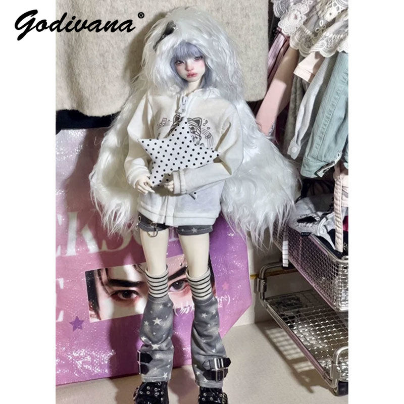 Bjd Doll 1 6 Full Set With Clothes - Roupa para boneca BJD 1/4 1/6,