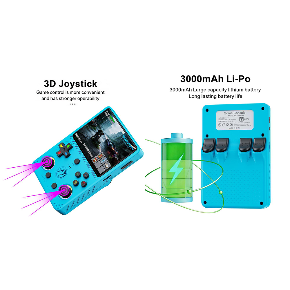 Retro Handheld Game Console R36S - RG36MAX, consola de jogos portátil de