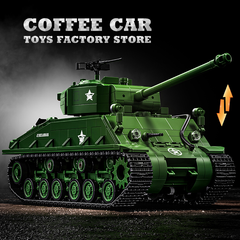 Blocos de Montar do Tanque M4  - Lego Compatible Military Tank avaliação e preço