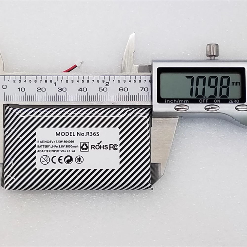 Bateria de Polímero de Lítio 8 - Retro Handheld Game Console R36S avaliação e preço