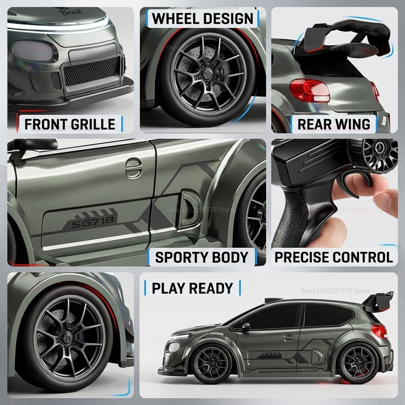 2026 NOVO Carro RC de Drift SG - Rc Drift Car 1 24 Scale 4Wd avaliação e preço