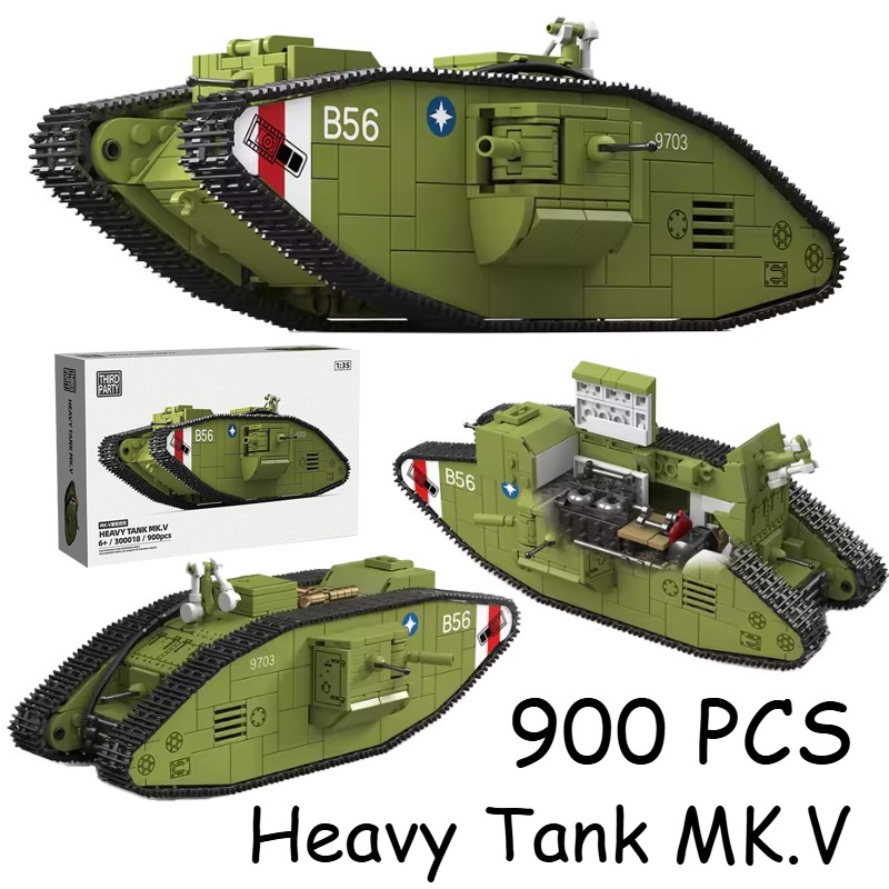 900PCS Tanque Pesado da Primei - Lego Compatible Military Tank avaliação e preço