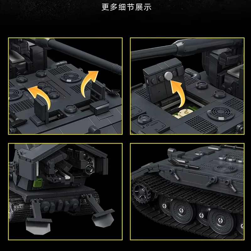 97017 2036PCS Modelo de Tanque - Lego Compatible Military Tank avaliação e preço
